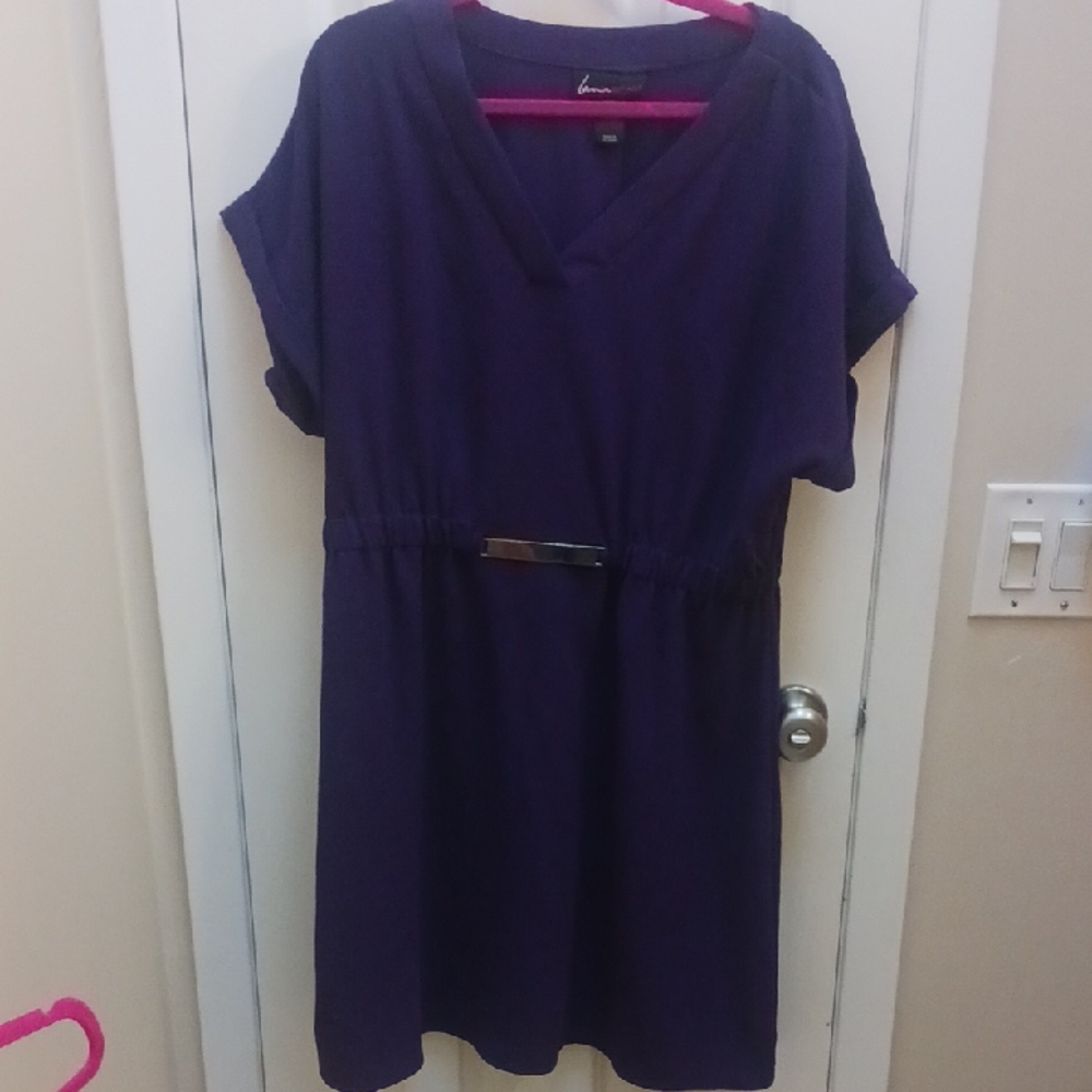 Lane Bryant Deep Purple Mini Dress